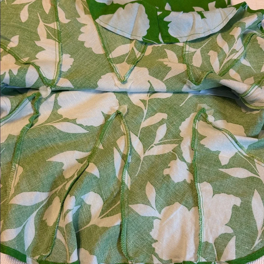 Kate Spade X Target Green Floral Women's Skirt Size XXS
